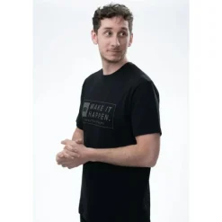 Nash Tee Shirt Manches Courtes Homme Make It Happen Coordinates - Noir
