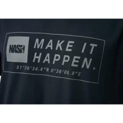 Nash Tee Shirt Manches Courtes Homme Make It Happen Coordinates - Noir