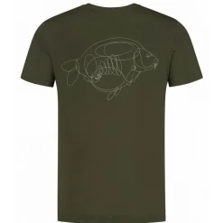 Korda Tee Shirt Manches Courtes Homme One Liner Tee - Olive