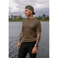 Korda Tee Shirt Manches Courtes Homme One Liner Tee - Olive