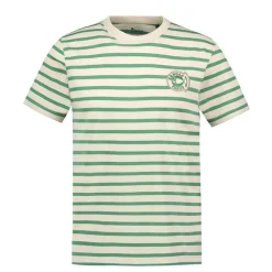 Tee Shirt Manches Courtes Homme Sensas Faguo Lugny - Ecru/Vert