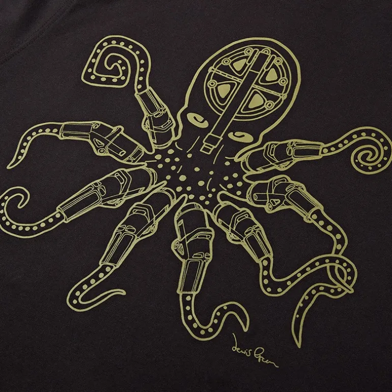 Tee Shirt Manches Courtes Homme Trakker Octopus Rs - Noir