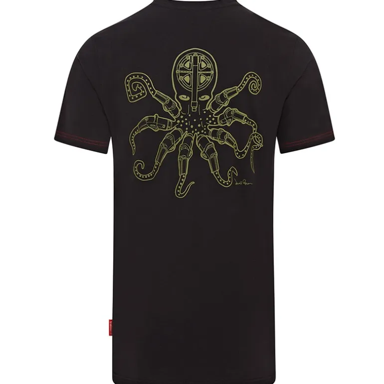 Tee Shirt Manches Courtes Homme Trakker Octopus Rs - Noir