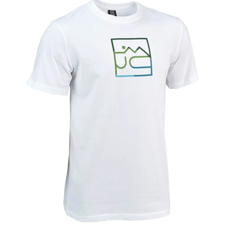 Tee Shirt Manches Courtes Homme Jmc Landscape - Blanc