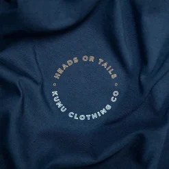 Kumu Tee Shirt Manches Courtes Homme Heads Or Tail - Bleu