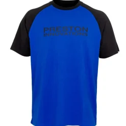 Preston Innovations Tee Shirt Manches Courtes Homme Lightweight Blue Raglan - Bleu