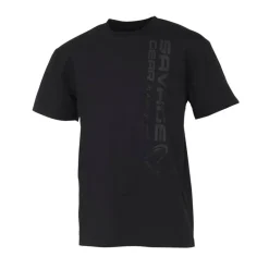 Savage Gear Tee Shirt Manches Courtes Homme Vertical Logo Tee - Black