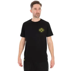 Tee Shirt Manches Courtes Homme Fox Matrix Large Fade T-Shirt Black/Lime - Noir