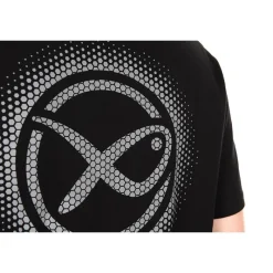 Fox Matrix Tee Shirt Manches Courtes Homme Large Fade T-Shirt Black/Grey - Noir