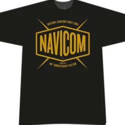 Navicom Tee Shirt Manches Courtes Homme 2020 Anniversaire 40 Ans - Noir