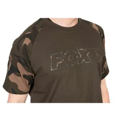 Tee Shirt Manches Courtes Homme Fox Outline T-Shirt - Kaki/Camo
