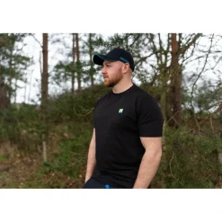 Tee Shirt Manches Courtes Homme Preston Innovations Lightweight Black T-Shirt - Noir