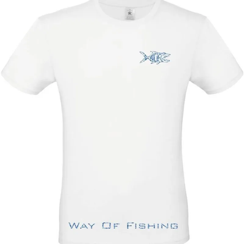 W.O.F. Tee Shirt Manches Courtes Homme Thon - Blanc