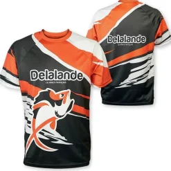 Tee Shirt Manches Courtes Homme Delalande - Orange
