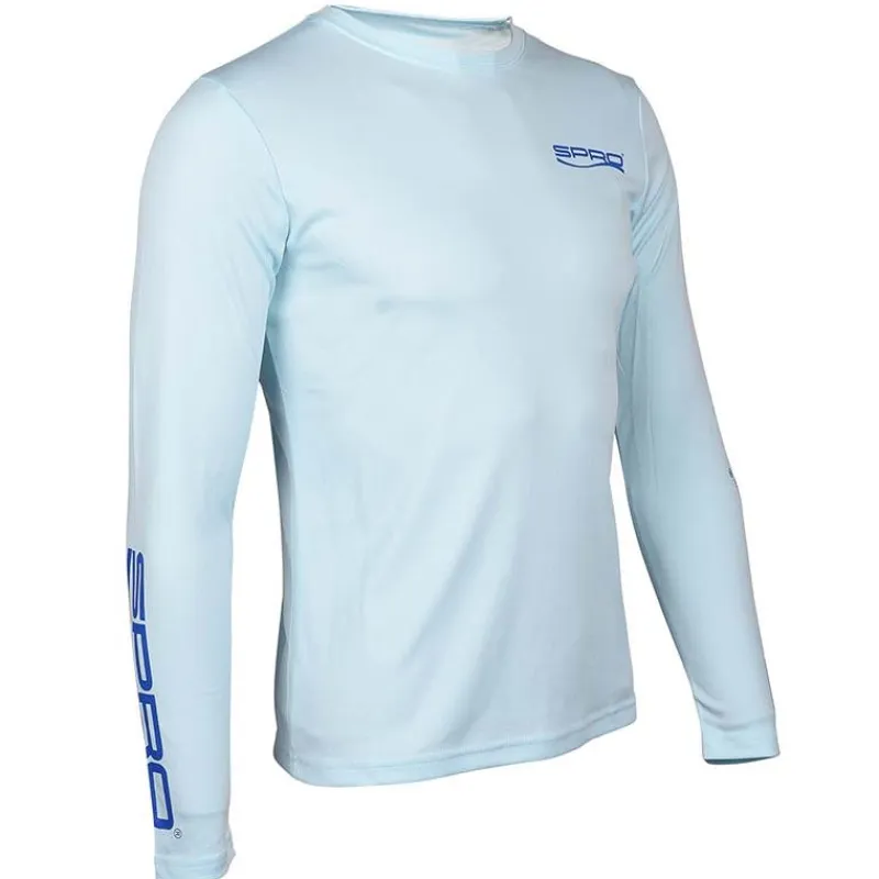 Spro Tee-Shirt Manches Longues Femme Womens Cooling Performance Crew Shirt - Bleu