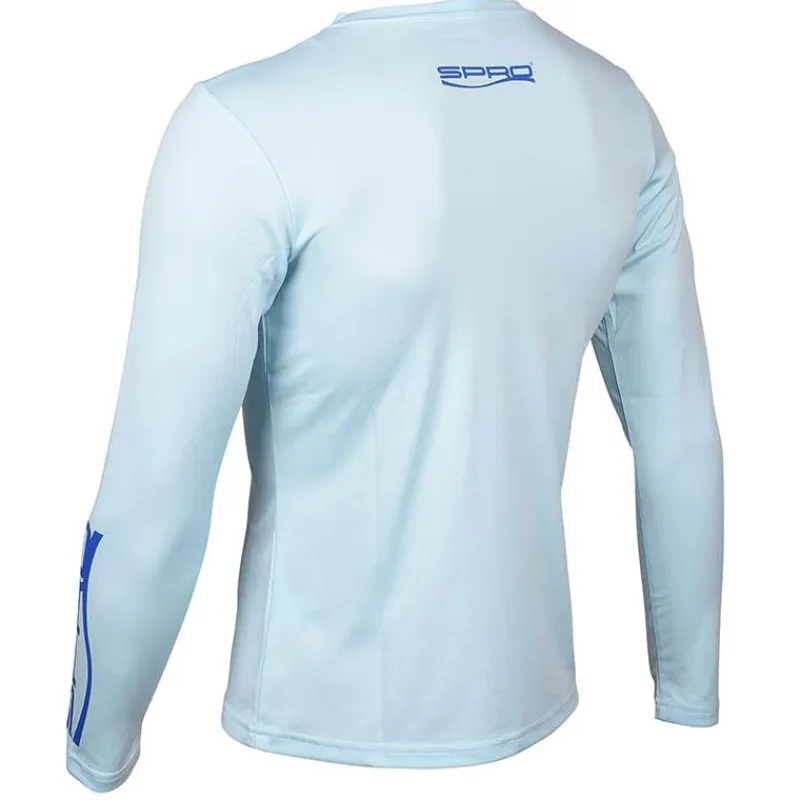 Spro Tee-Shirt Manches Longues Femme Womens Cooling Performance Crew Shirt - Bleu