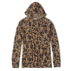 Orvis Tee Shirt Manches Longues Homme Avec Capuche Dricast Printed - Camo