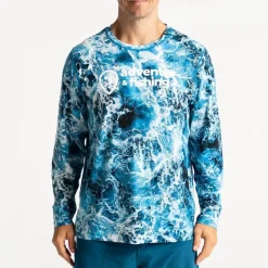Adventer & Fishing Tee Shirt Manches Longues Homme Bozed Anti Uv - Gris