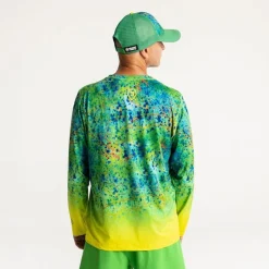 Adventer & Fishing Tee Shirt Manches Longues Homme Bozed Anti Uv - Mahi Mahi