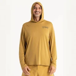 Adventer & Fishing Tee Shirt Manches Longues Homme Golon Anti Uv - Jaune
