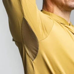 Adventer & Fishing Tee Shirt Manches Longues Homme Golon Anti Uv - Jaune