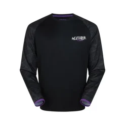 Wychwood Tee Shirt Manches Longues Homme Agitator Jersey Long Sleeve Uv - Noir