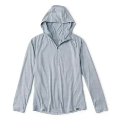 Orvis Tee Shirt Manches Longues Homme Avec Capuche Pro Sun - Bleu Clair