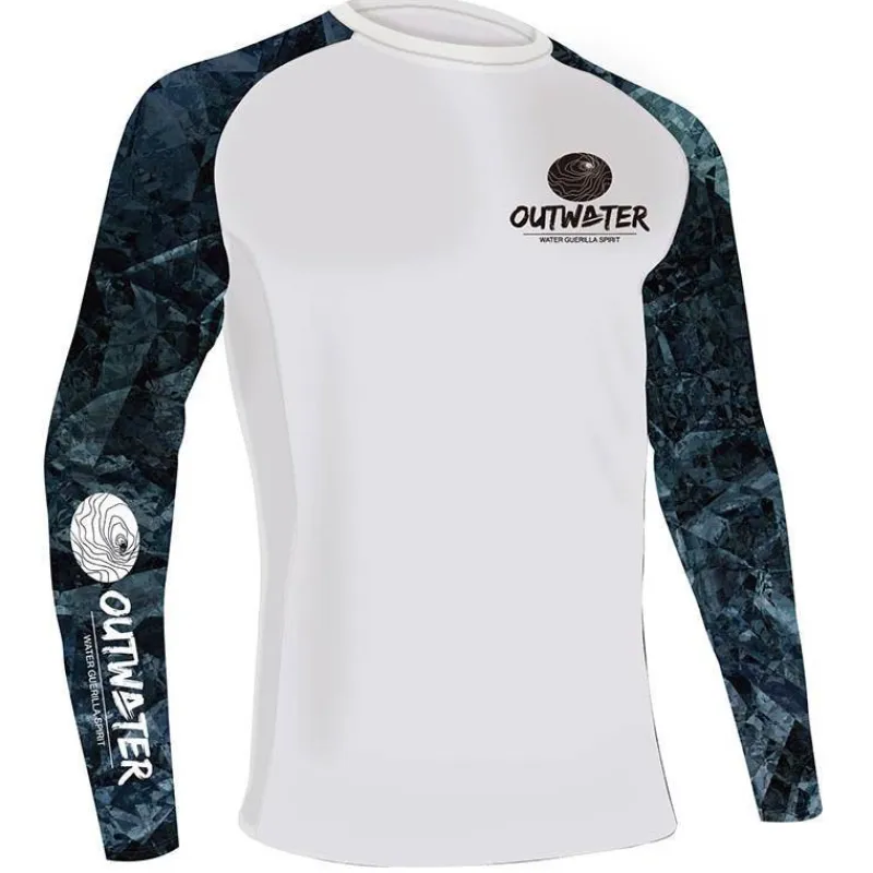 Outwater Tee Shirt Manches Longues Homme Camp One Dark Blue