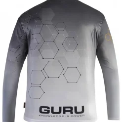 Tee Shirt Manches Longues Homme Guru Hexagon Sun Core Upf 50+ - Gris