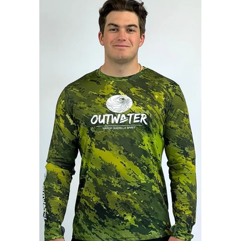 Outwater Tee Shirt Manches Longues Spreks - Green Forest