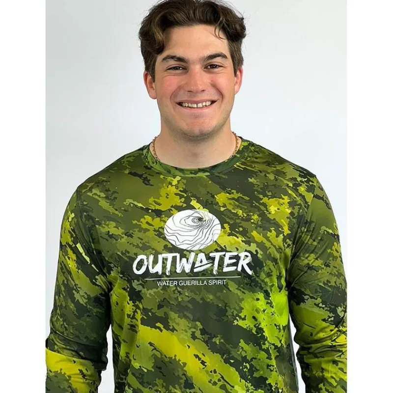 Outwater Tee Shirt Manches Longues Spreks - Green Forest