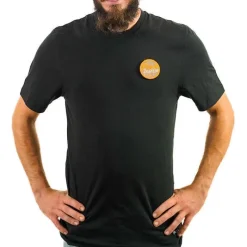 Sur vos traces Tee Shirt Pêche Personnalisable - Noir