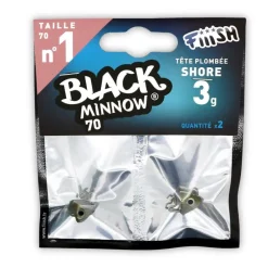 Fiiish Tete Plombee Black Minnow Shore