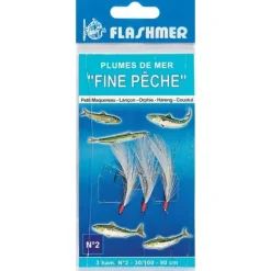Flashmer Train De Plumes Fine Pêche