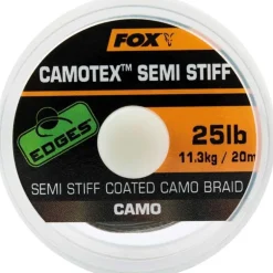 Tresse A Bas De Ligne Gainee Fox Edges Camotex Semi Stiff Camo - 20M