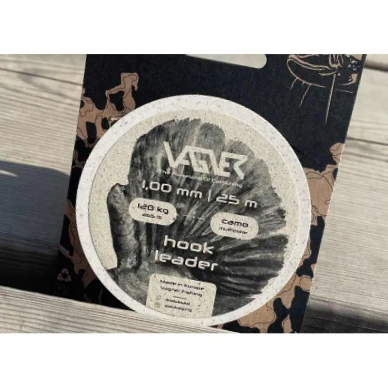 Vagner Tresse À Bas De Ligne Hook Leader Camo Multicolore - 25M