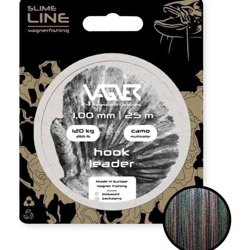 Vagner Tresse À Bas De Ligne Hook Leader Camo Multicolore - 25M