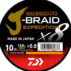 Daiwa Tresse J-Braid Expedition X8 Smash Orange - 300M