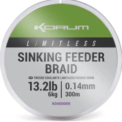 Tresse Korum Limitless Sinking Feeder Braid - 300M