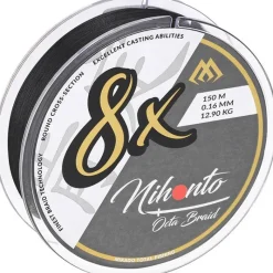 Mikado Tresse Nihonto Octa Braid - Black - 150M