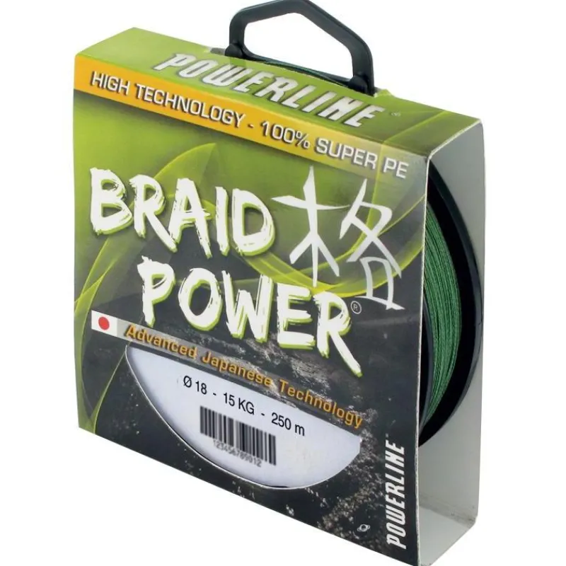 Powerline Tresse Braid Power - Vert - 1000M