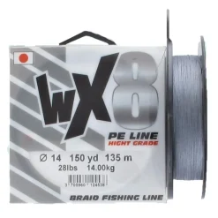 Powerline Tresse Wx8 Grise - 135M
