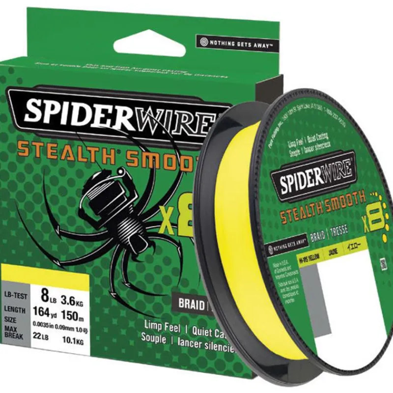 SpiderWire Tresse Stealth Smooth 8 - Jaune - 150M