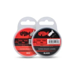 Spomb Tête De Ligne Conique Tapered Braided Leaders - 10M