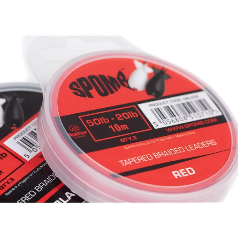 Spomb Tête De Ligne Conique Tapered Braided Leaders - 10M