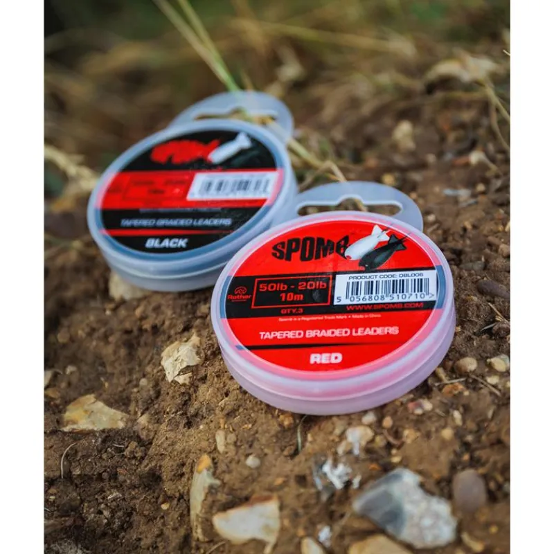 Spomb Tête De Ligne Conique Tapered Braided Leaders - 10M