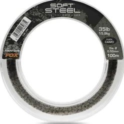 Fox Tête De Ligne Soft Steel Fleck Camo Leader