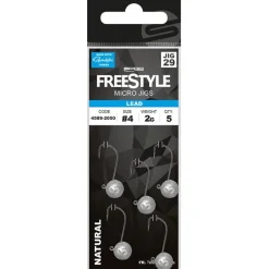 Freestyle Tëte Plombée Micro Jig29 - Natural - Par 5