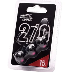 Tête Plombée Monkey Lures - Noir/Rose - Par 3