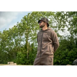 Veste Homme Avid Carp Compound Zip Hoodie - Marron
